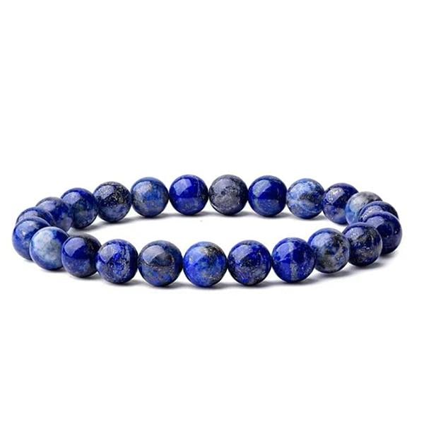 🌌📿Blue Lapis Lazuli Friendship Bracelet Beads | Crystal Healing Beaded Bracelets for Kids, Men, Women, Couples
