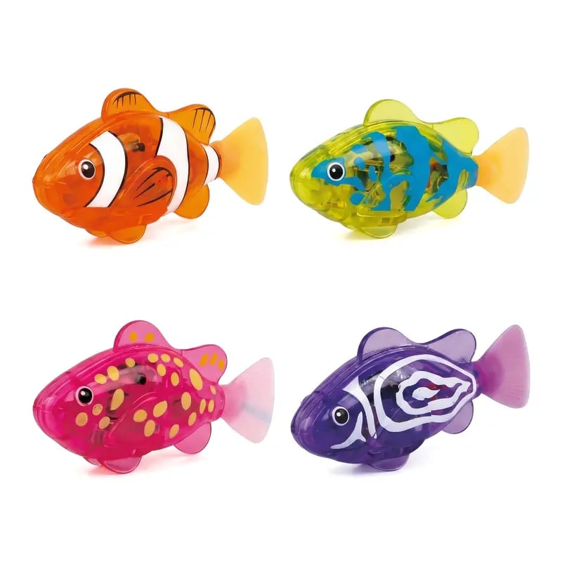 4Pcs Induction Activated | LED Light Up | Auto-Swimming Bath Toy-9YOE9