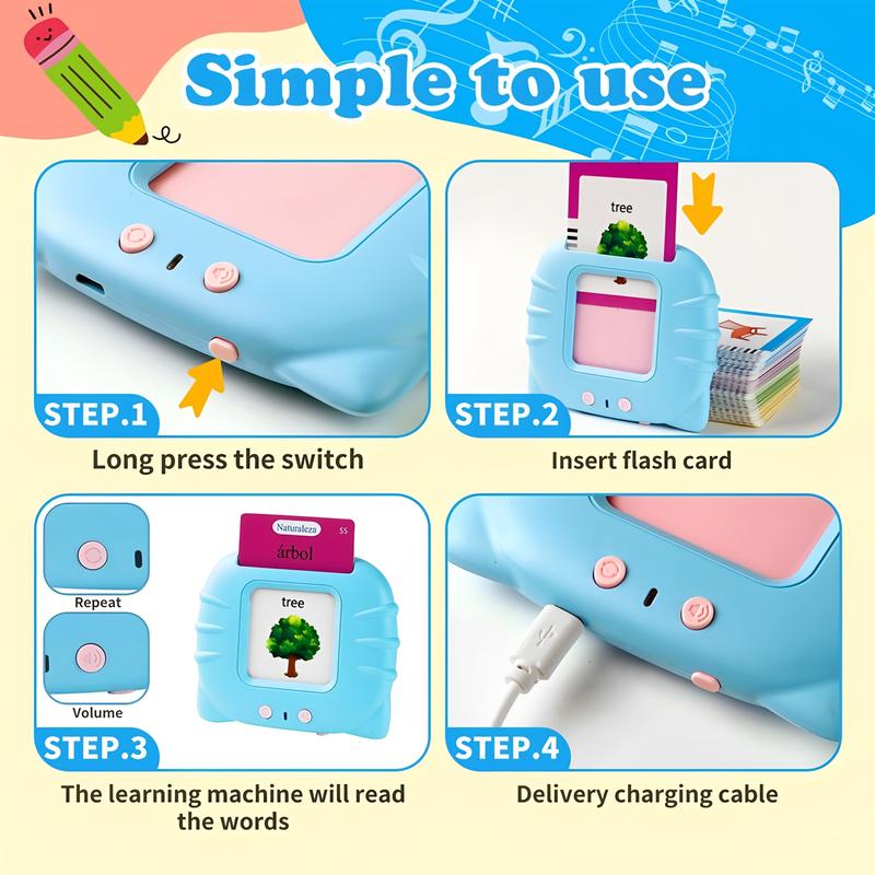 🌟 Ignite Learning Joy - 49% OFF - ✨ Smart Talking Flash Cards - Preschoolers’ Language Superpower!