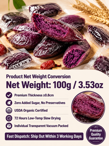 🍠Healthy Low Fat Purple Sweet Potato Snack