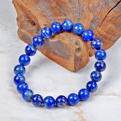 🌌📿Blue Lapis Lazuli Friendship Bracelet Beads | Crystal Healing Beaded Bracelets for Kids, Men, Women, Couples