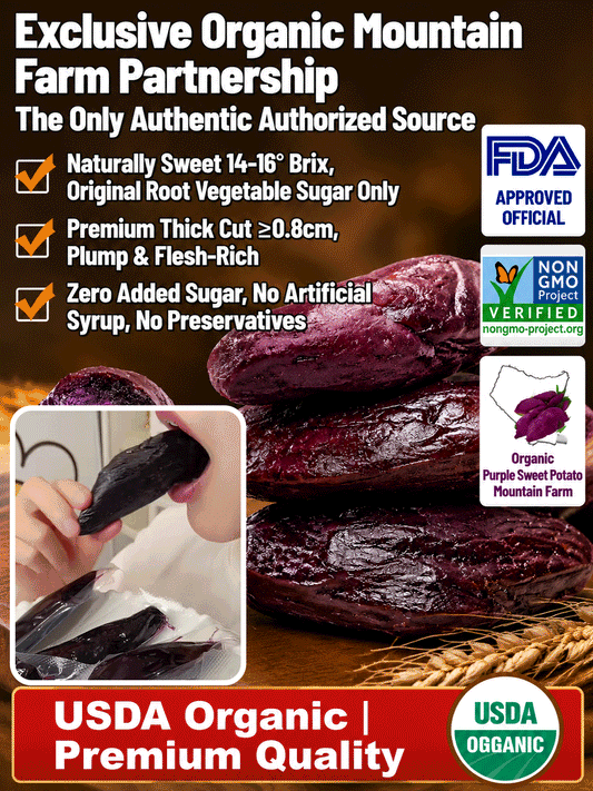 🍠Healthy Low Fat Purple Sweet Potato Snack