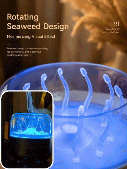 Rotating Seaweed Aroma Diffuser & Cool Mist Humidifier