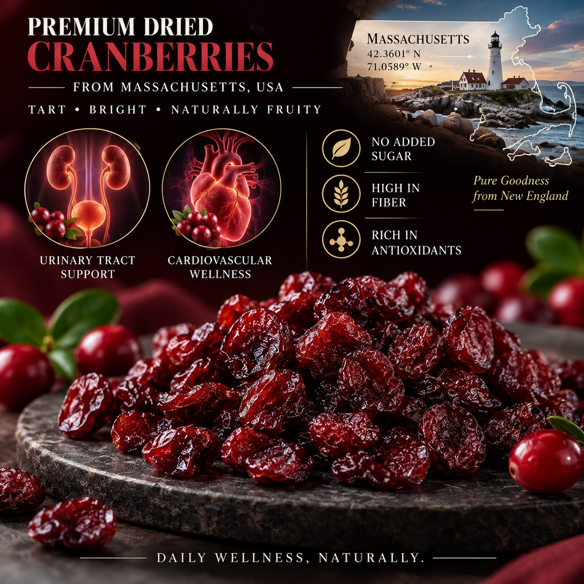 Dried cranberries