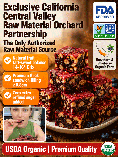 ⛰️Blueberry Walnut Hawthorn Bites, No Added Sugar