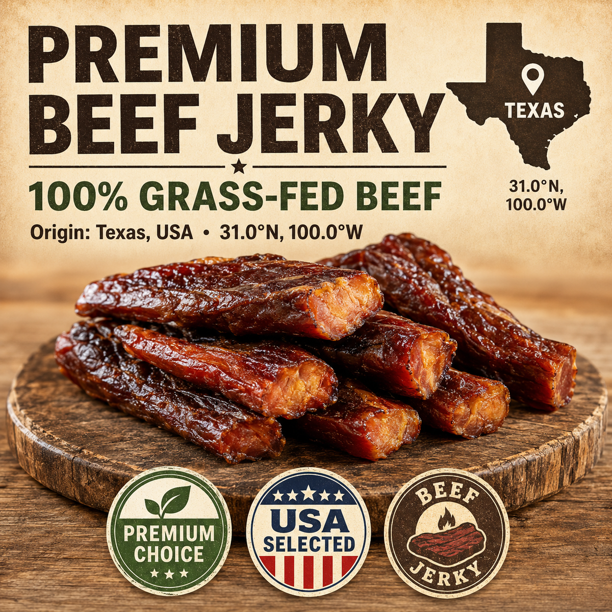 100% Grass-Fed Premium Beef Steak