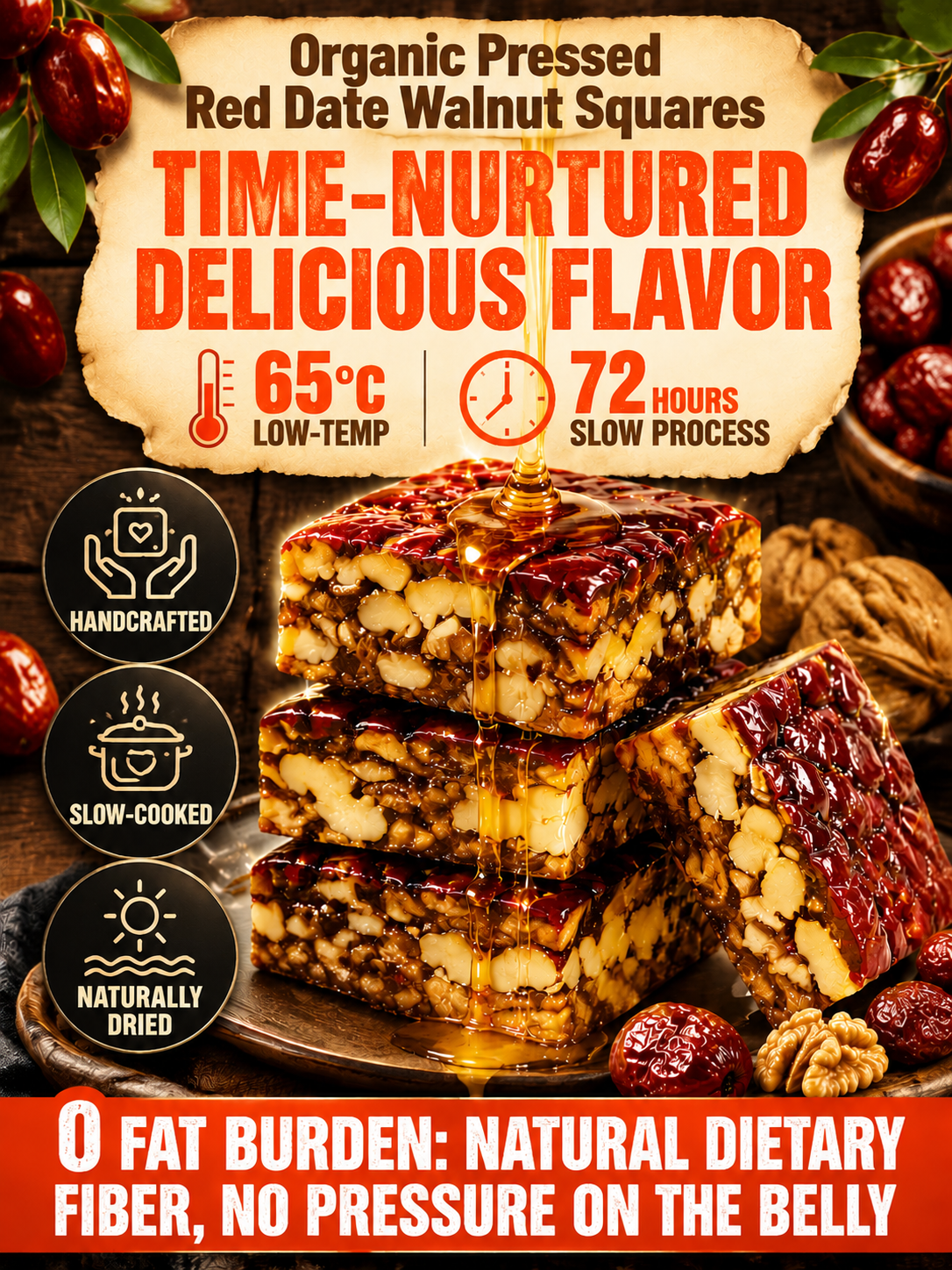 🌰Premium Jujube Walnut Snack Bars