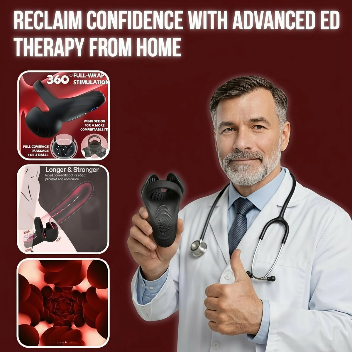 Alisanda™ VitalEngine Pro — The #1 5-in-1 At-Home Trainer That Reverses ED & PE with Medical-Inspired Wave Therapy