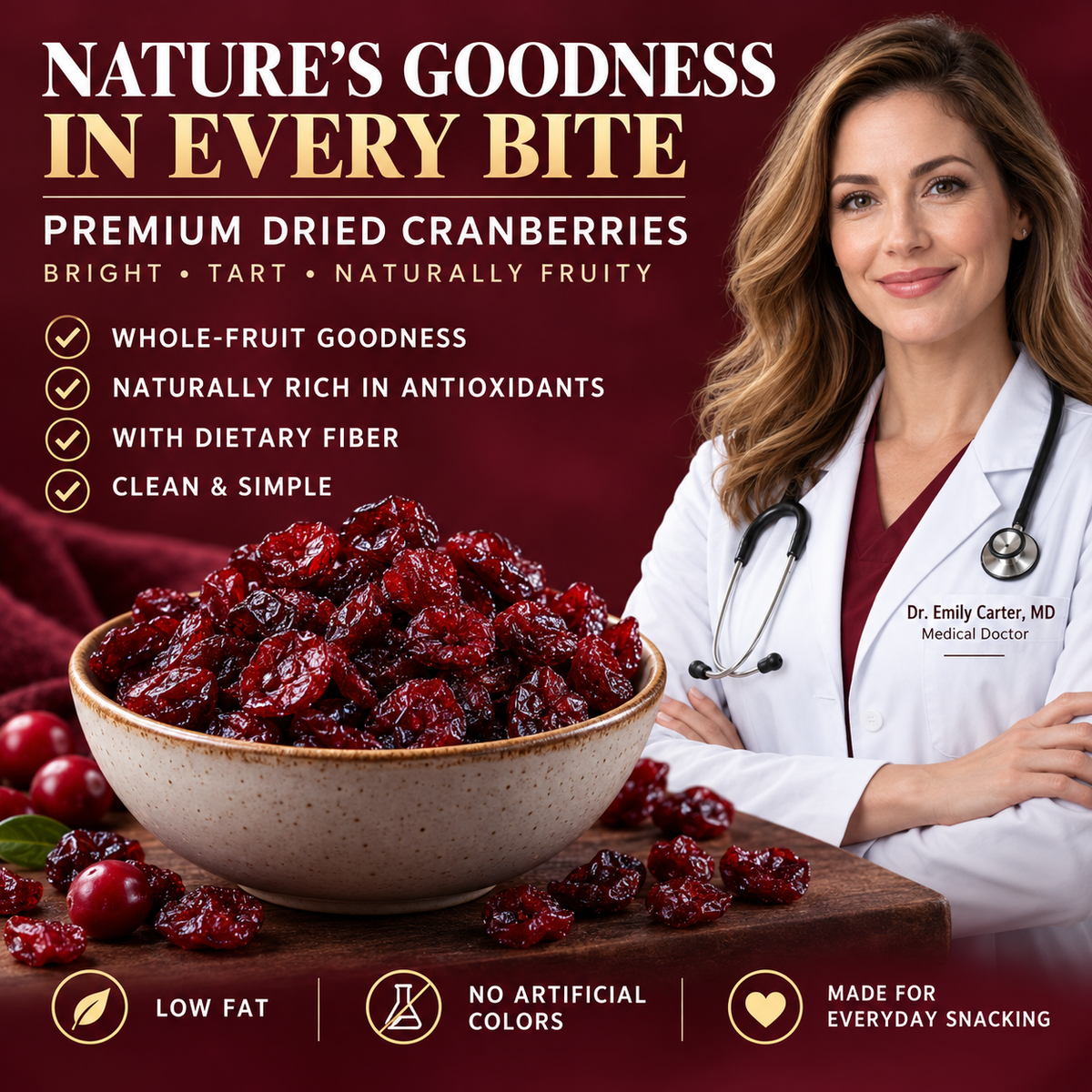 Dried cranberries