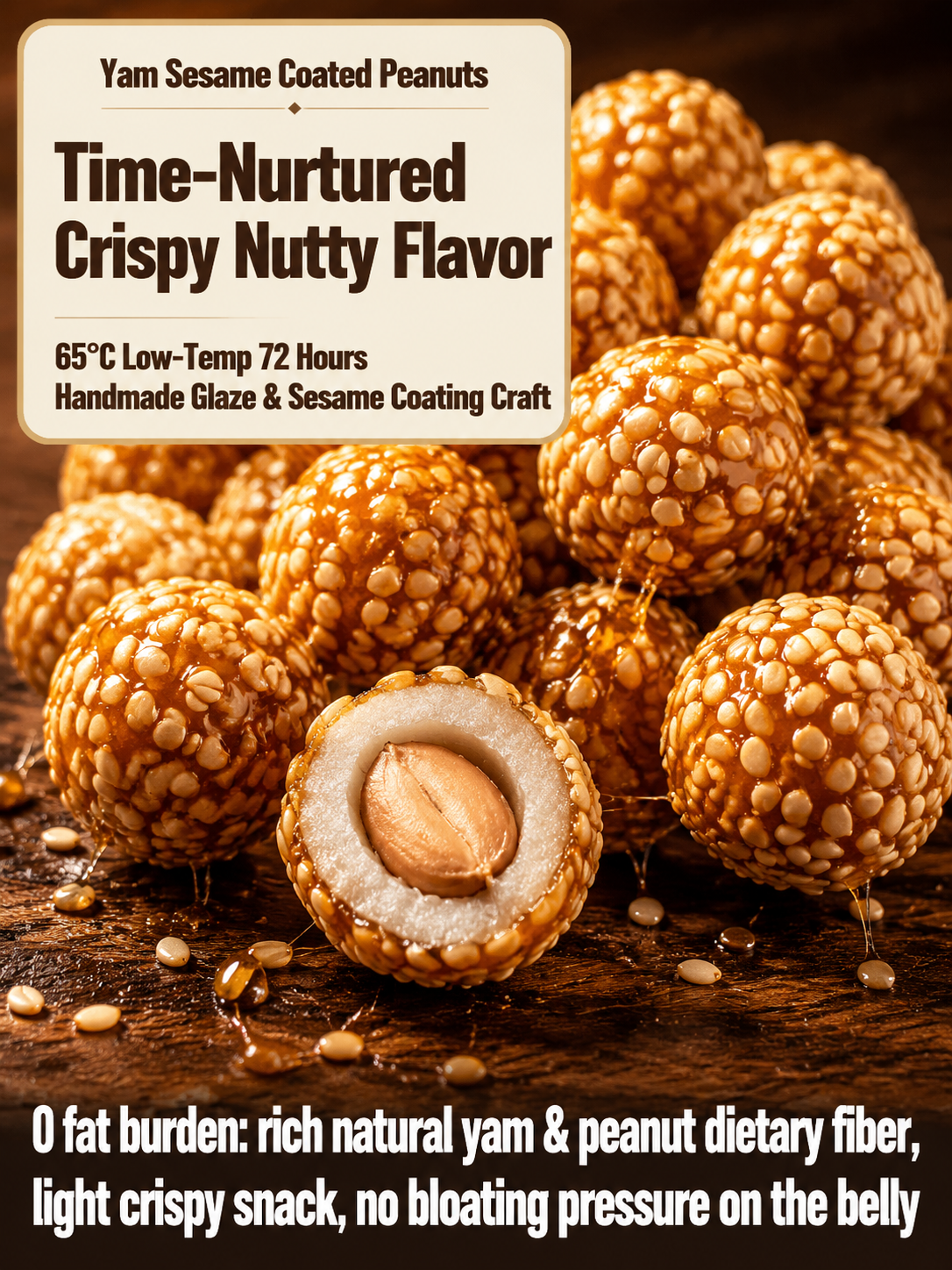🥜Sesame Coated Yam Peanuts. Original Flavor