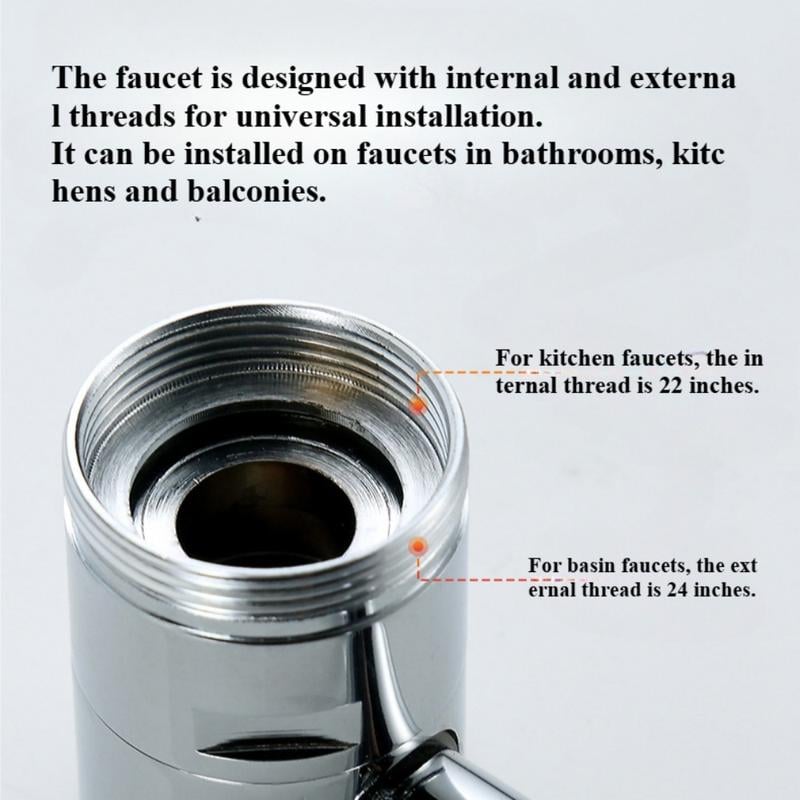 🚰 Upgrade Your Washing Routine - 49% OFF - ✨ TTZZ 1440° Rotatable Faucet Aerator Extension - For Effortless, All-Angle Control!