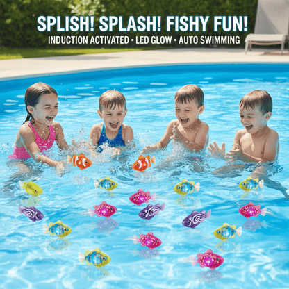 4Pcs Induction Activated | LED Light Up | Auto-Swimming Bath Toy-9YOE9