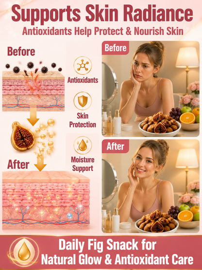 😋Natural Sun-Dried Figs – Sweet & Chewy Healthy Fruit Snack