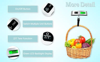 🧳 Weigh Luggage in Seconds Anywhere - 49% OFF- ✨ Backlit LCD Luggage Scale - Ultra-Light & Compact