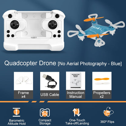 🚁 Top Christmas Gift 2025 🎅 All-Ages Mini Drone with Easy Stunt Flights & 360° Tricks - Perfect Beginner-Friendly Flyer!