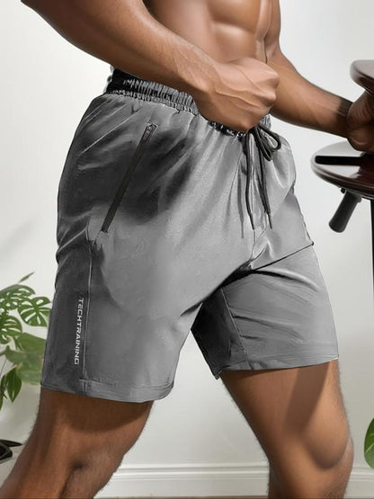 🩳 Experience Ultimate Comfort - 49% OFF - ✨Men's Letter Print Drawstring Waist Shorts