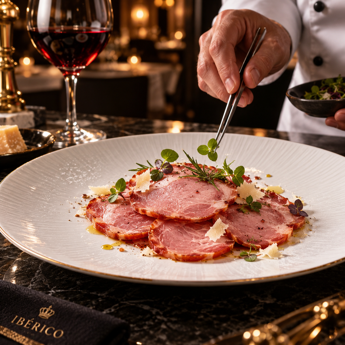 Ham tasting board