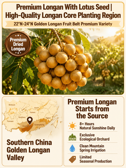🙆‍♀️Longan Wrapped Lotus Seeds. Natural Ready-to-Eat Dried Fruit Snack for HeaIth & Relaxation