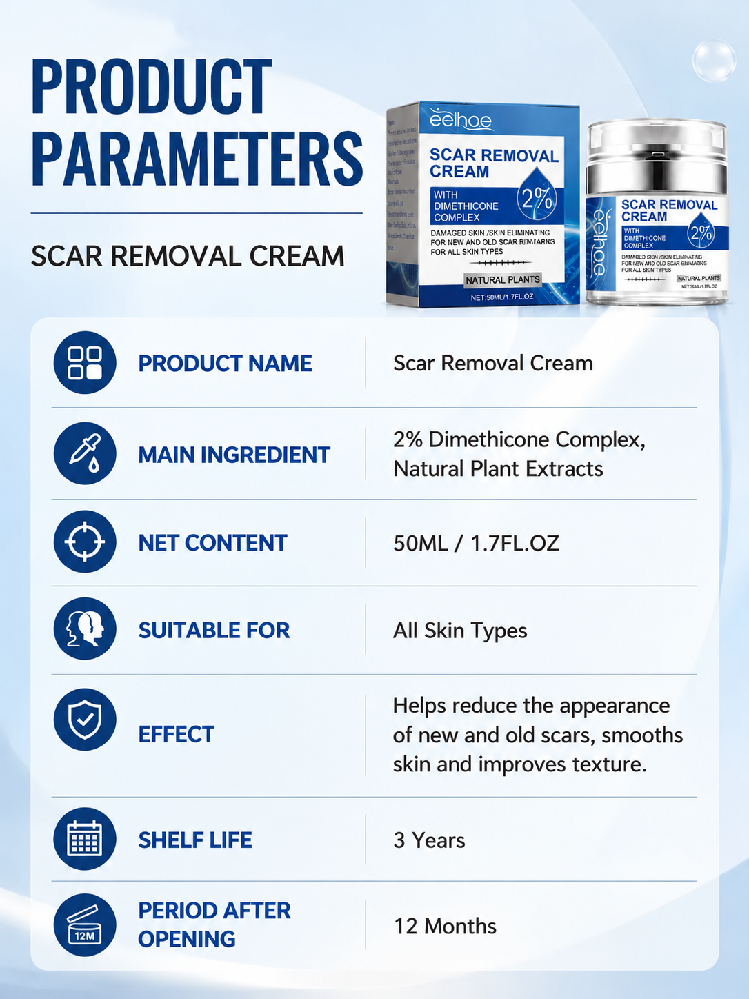 💎 Advanced Scar Repair Cream ✨ Restore Smooth-Looking Skin | Face & Body Silicone Scar Treatment Care for Visible Scar Improvement