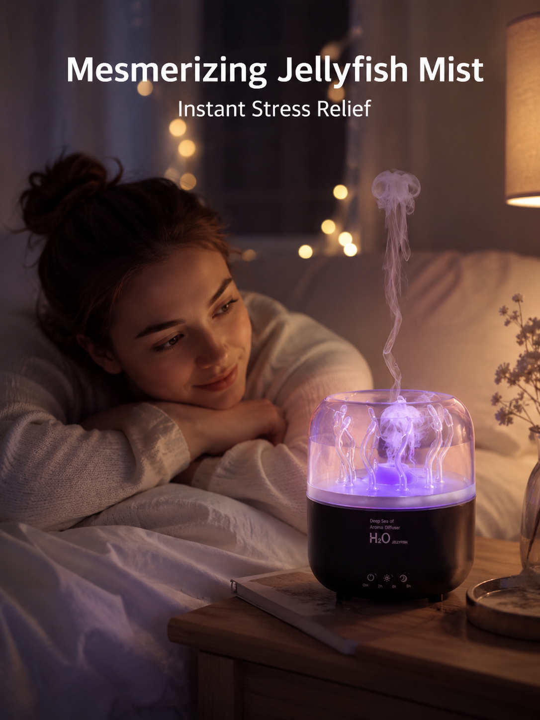 Rotating Seaweed Aroma Diffuser & Cool Mist Humidifier