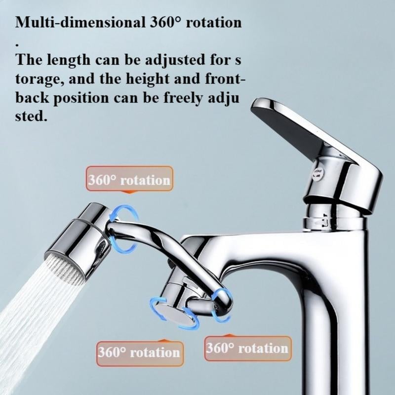 🚰 Upgrade Your Washing Routine - 49% OFF - ✨ TTZZ 1440° Rotatable Faucet Aerator Extension - For Effortless, All-Angle Control!