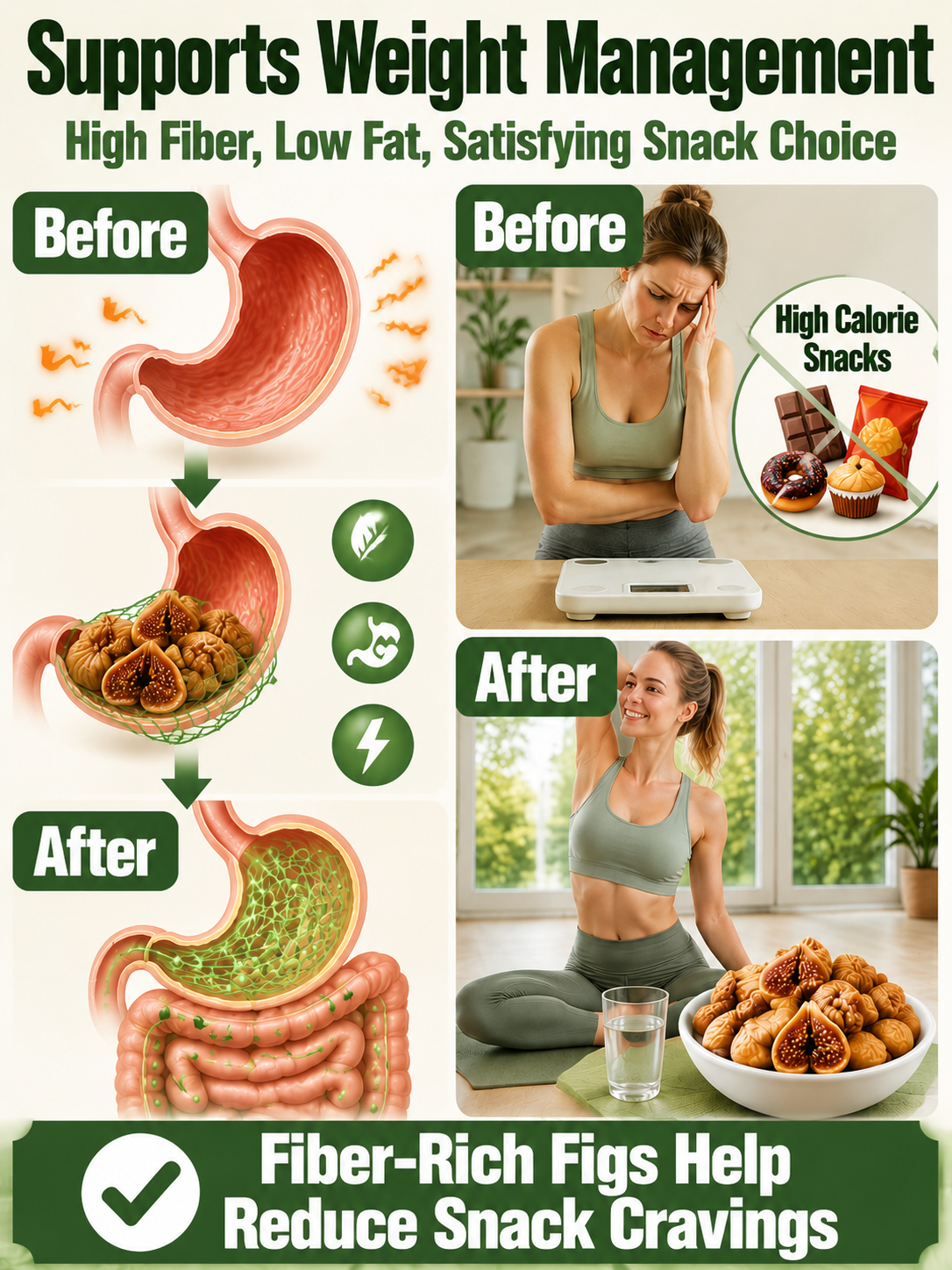 😋Natural Sun-Dried Figs – Sweet & Chewy Healthy Fruit Snack