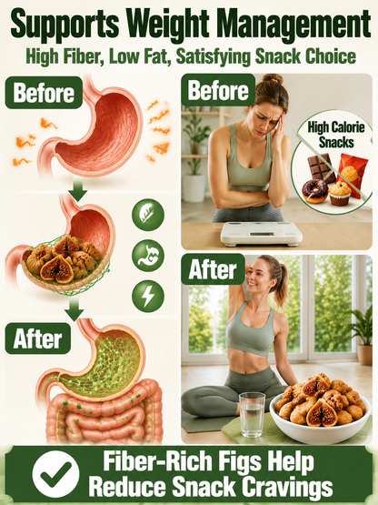 😋Natural Sun-Dried Figs – Sweet & Chewy Healthy Fruit Snack