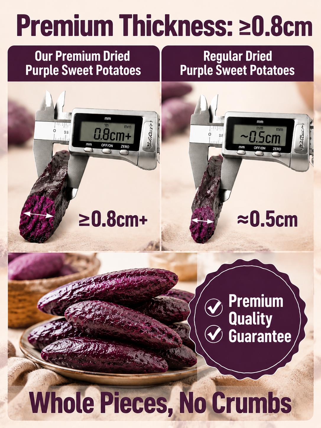 🍠Healthy Low Fat Purple Sweet Potato Snack