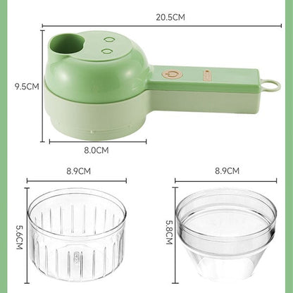 🍴 Transform Your Cooking - 49% OFF - ✨4 In 1 Handheld Electric Vegetable Cutter Set