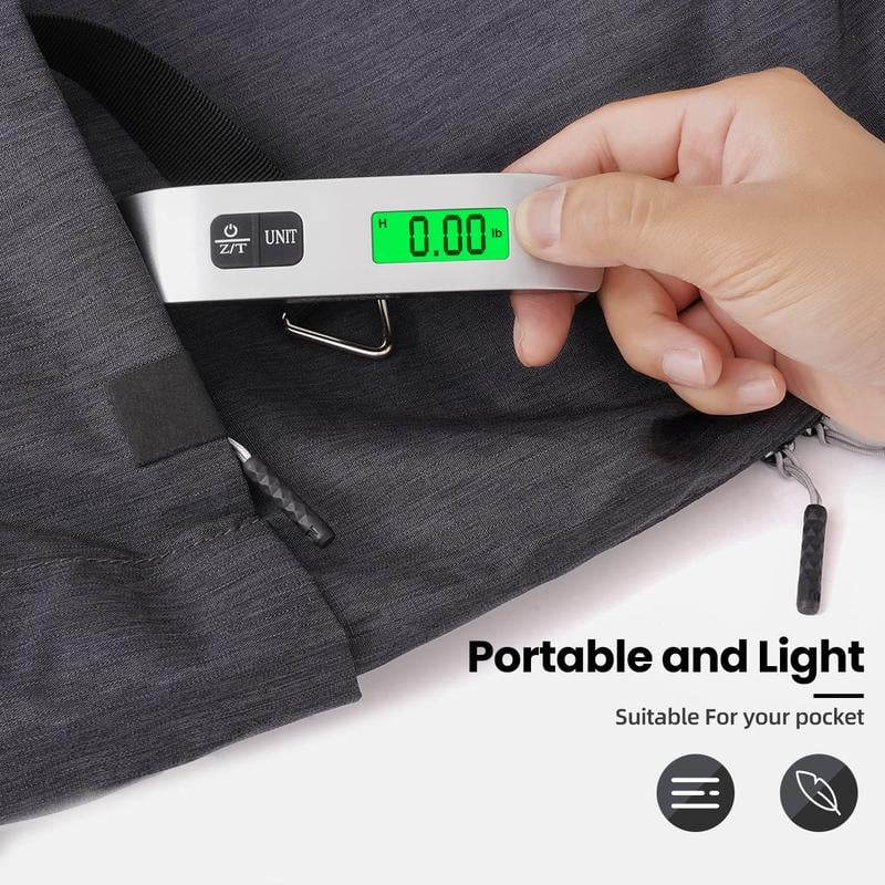 🧳 Weigh Luggage in Seconds Anywhere - 49% OFF- ✨ Backlit LCD Luggage Scale - Ultra-Light & Compact