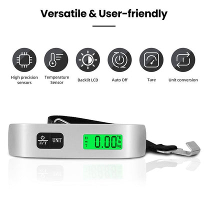 🧳 Weigh Luggage in Seconds Anywhere - 49% OFF- ✨ Backlit LCD Luggage Scale - Ultra-Light & Compact