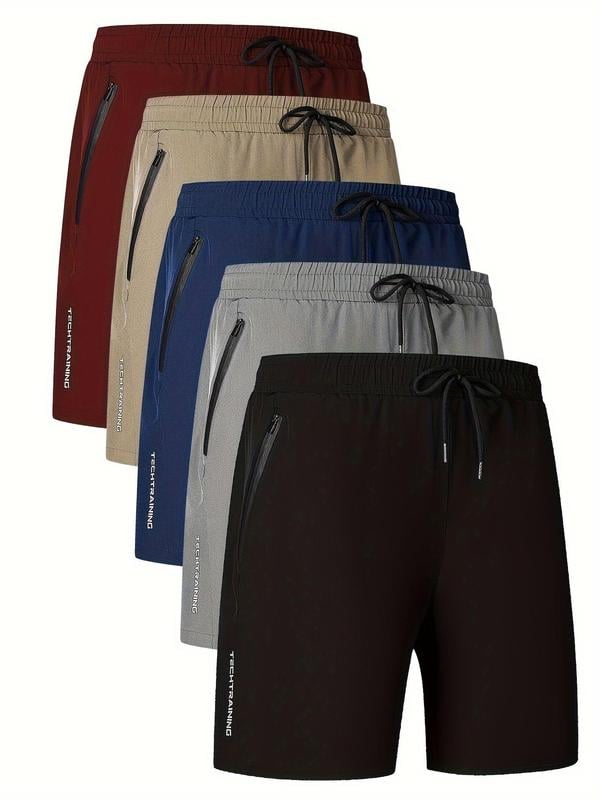 🩳 Experience Ultimate Comfort - 49% OFF - ✨Men's Letter Print Drawstring Waist Shorts