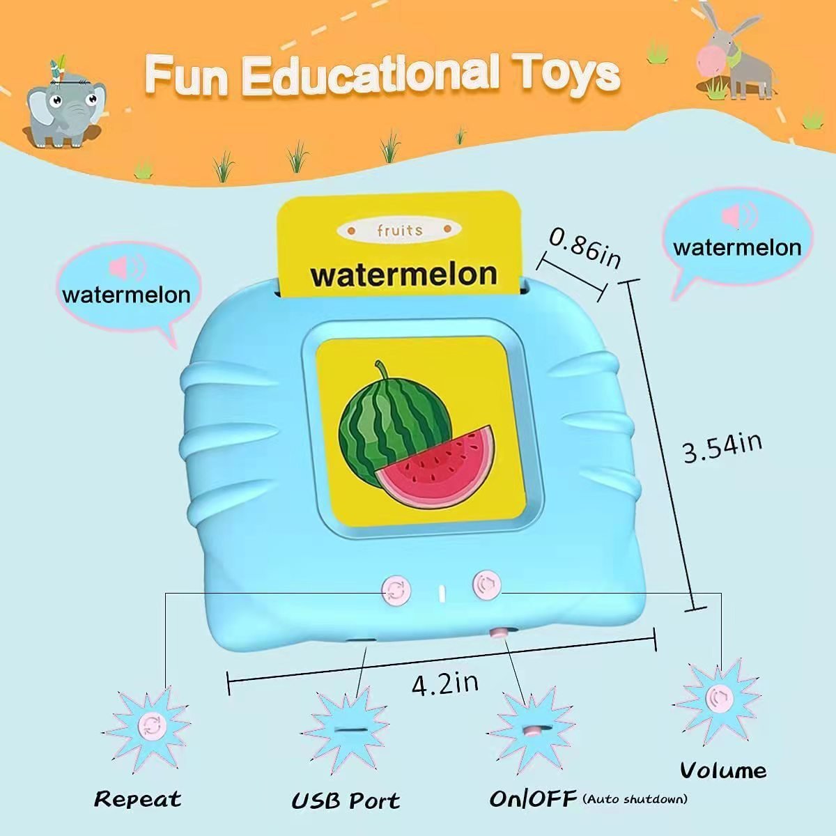 🌟 Ignite Learning Joy - 49% OFF - ✨ Smart Talking Flash Cards - Preschoolers’ Language Superpower!