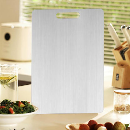 🍽️ Experience Unmatched Durability - 49% OFF - ✨Stainless Steel Double Sided Chopping Board