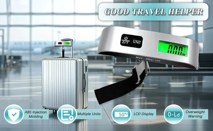 🧳 Weigh Luggage in Seconds Anywhere - 49% OFF- ✨ Backlit LCD Luggage Scale - Ultra-Light & Compact