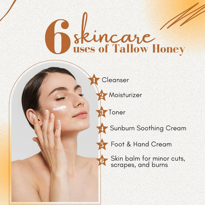 🌿 Embrace Pure Skincare-49% OFF-✨Beef Tallow and Honey Balm for Skin - Handmade All-Natural Moisturizer