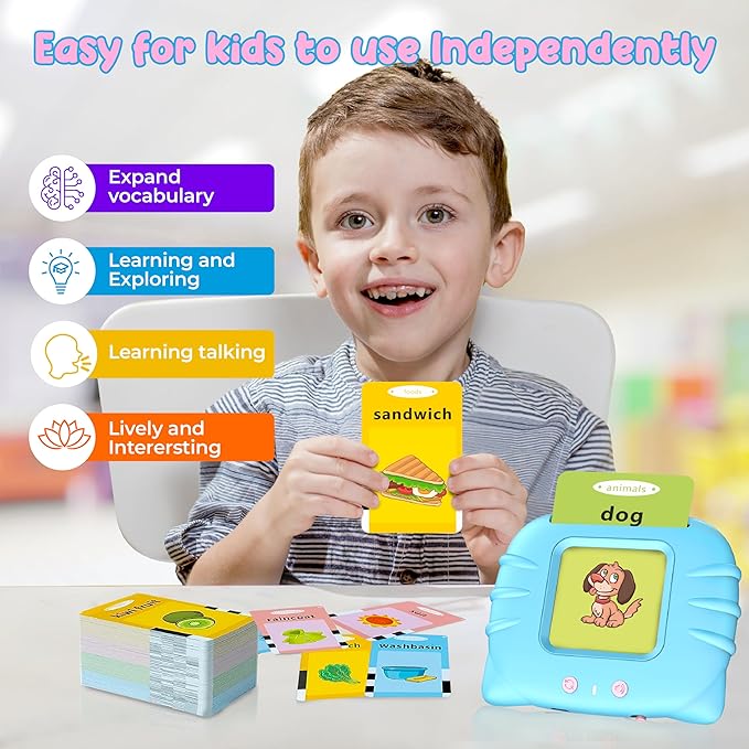 🌟 Ignite Learning Joy - 49% OFF - ✨ Smart Talking Flash Cards - Preschoolers’ Language Superpower!