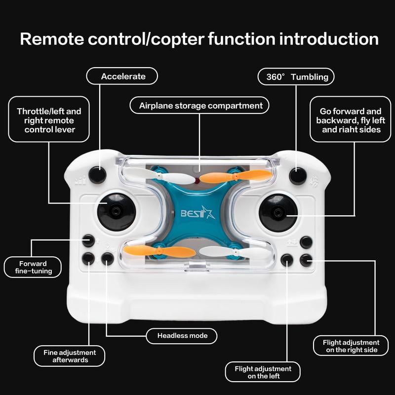 🚁 Top Christmas Gift 2025 🎅 All-Ages Mini Drone with Easy Stunt Flights & 360° Tricks - Perfect Beginner-Friendly Flyer!
