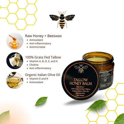 🌿 Embrace Pure Skincare-49% OFF-✨Beef Tallow and Honey Balm for Skin - Handmade All-Natural Moisturizer