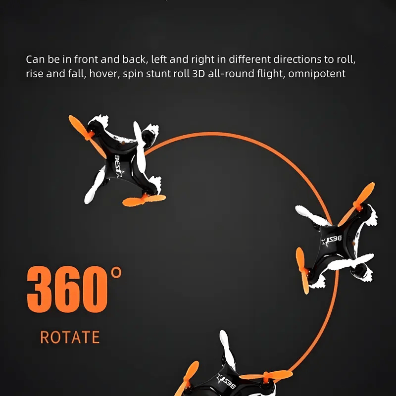 🚁 Top Christmas Gift 2025 🎅 All-Ages Mini Drone with Easy Stunt Flights & 360° Tricks - Perfect Beginner-Friendly Flyer!