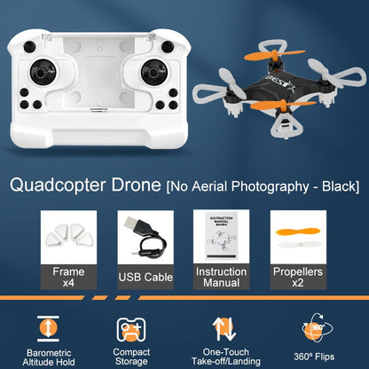 🚁 Top Christmas Gift 2025 🎅 All-Ages Mini Drone with Easy Stunt Flights & 360° Tricks - Perfect Beginner-Friendly Flyer!