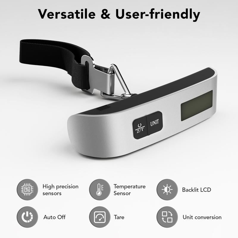 🧳 Weigh Luggage in Seconds Anywhere - 49% OFF- ✨ Backlit LCD Luggage Scale - Ultra-Light & Compact