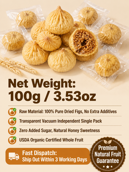 😋Natural Sun-Dried Figs – Sweet & Chewy Healthy Fruit Snack