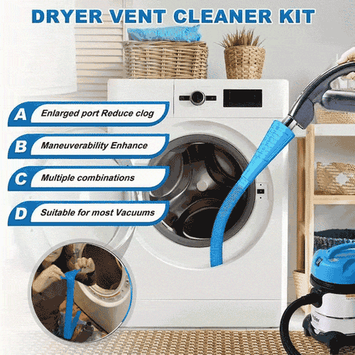 ♻️ Say Goodbye to Lint Build-Up - 49% OFF - ✨ Ultimate Dryer Vent Cleaner Kit - For Safe, Efficient Laundry!