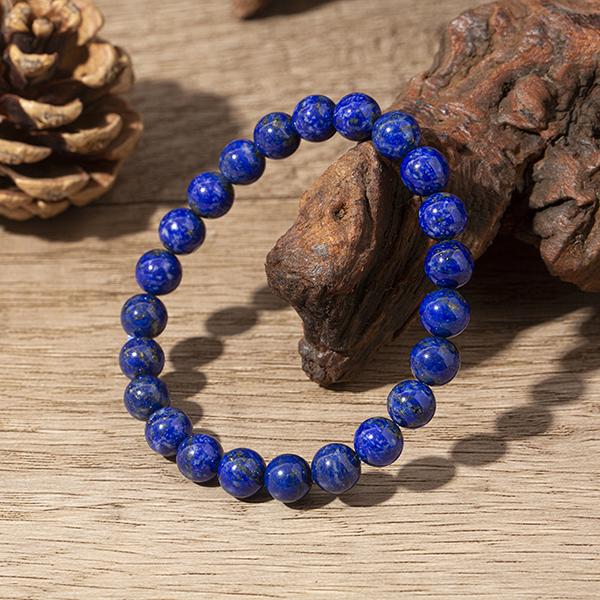 🌌📿Blue Lapis Lazuli Friendship Bracelet Beads | Crystal Healing Beaded Bracelets for Kids, Men, Women, Couples