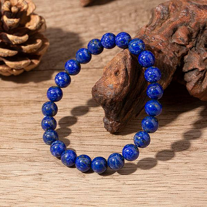 🌌📿Blue Lapis Lazuli Friendship Bracelet Beads | Crystal Healing Beaded Bracelets for Kids, Men, Women, Couples
