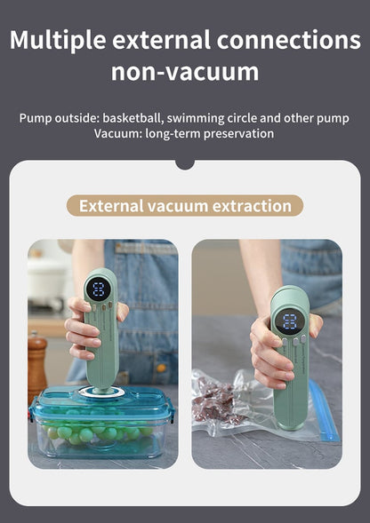 🥗 Keep Your Food Fresh – 49% OFF – ✨Mini Wireless Vacuum Sealer