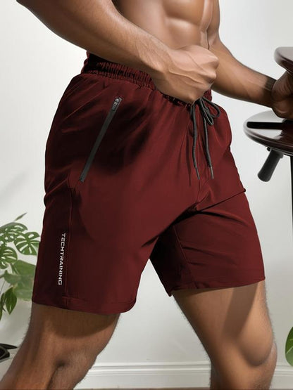 🩳 Experience Ultimate Comfort - 49% OFF - ✨Men's Letter Print Drawstring Waist Shorts